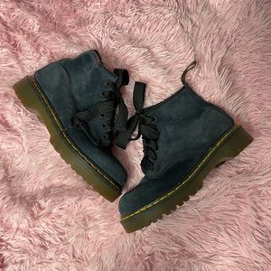 Vintage blue suede Desert Oasis Doc Martens boots Made in England